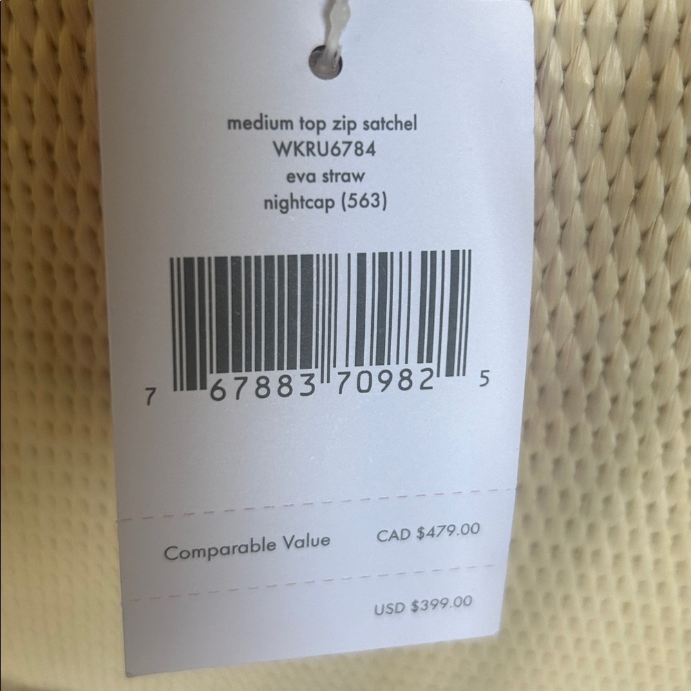 Kate Spade Cream and Blue Tote Bag NWT - Picture 4 of 5